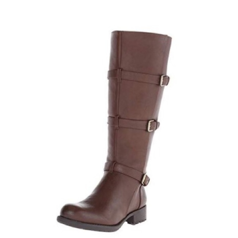 Franco Sarto Wide Calf Motorcycle Boots SZ 8.5